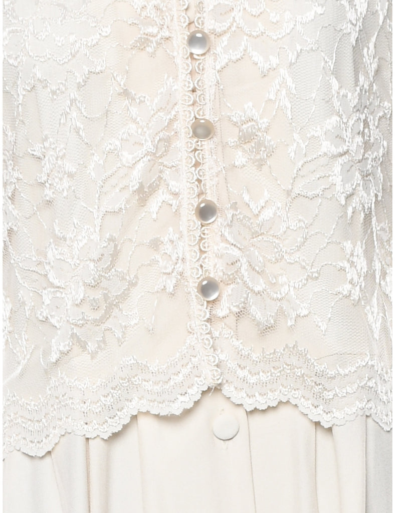 Floral Lace Maxi Dress - XL