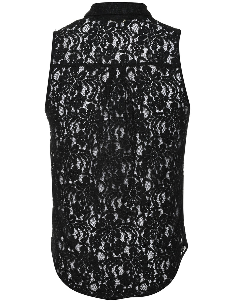 Floral Lace Shirt - S