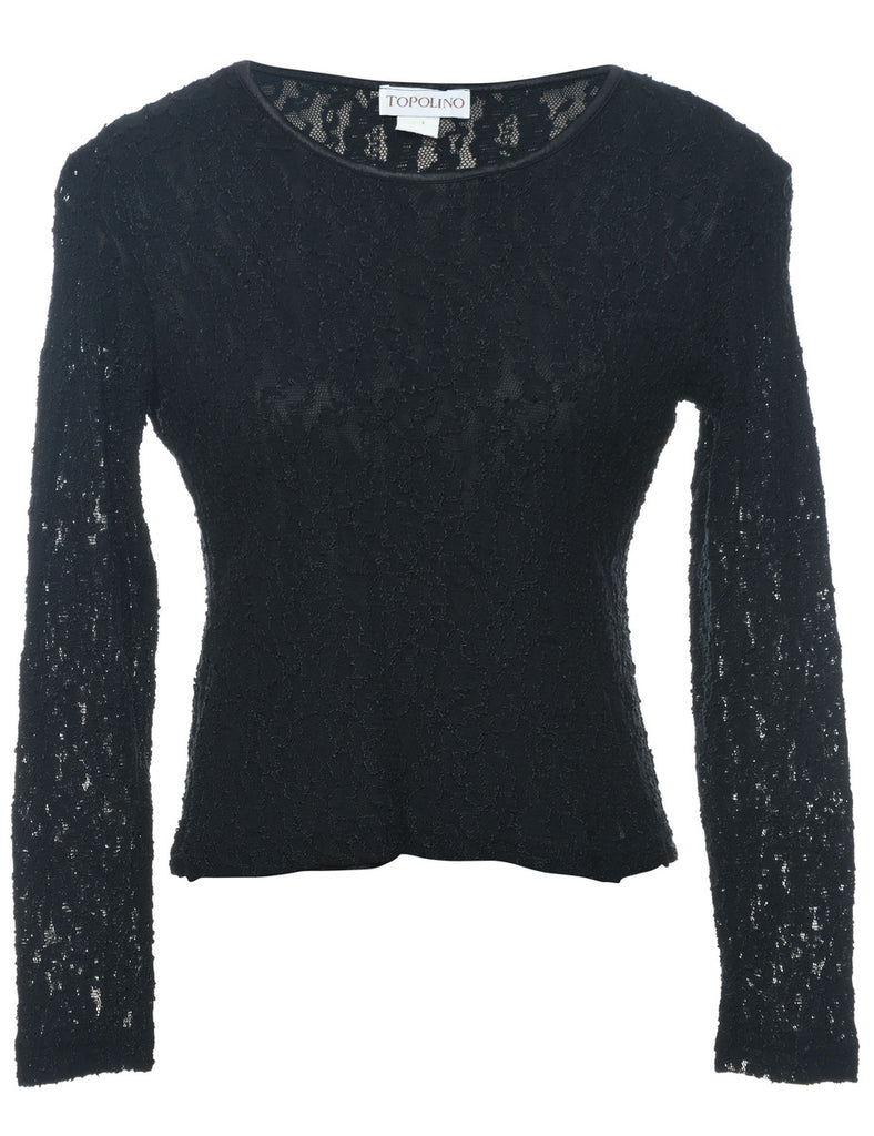 Floral Lace Top - M