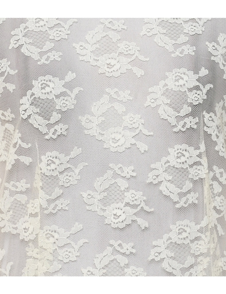 Floral Lace Top - M