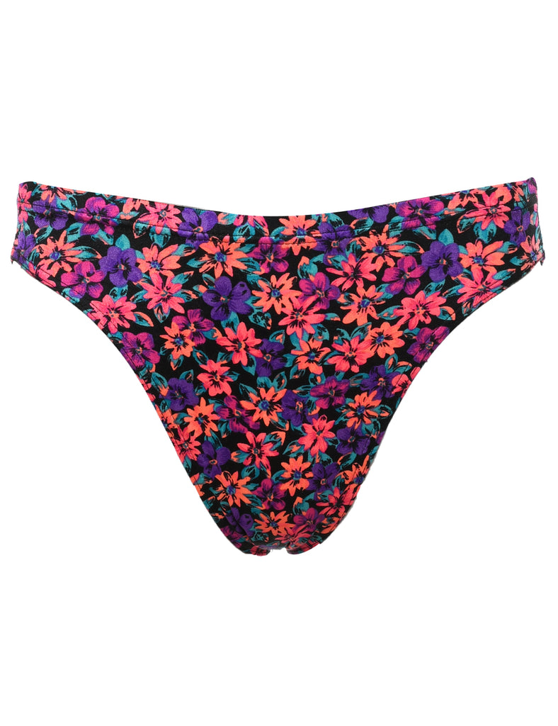 Floral Multi-Colour Bikini Bottoms - S