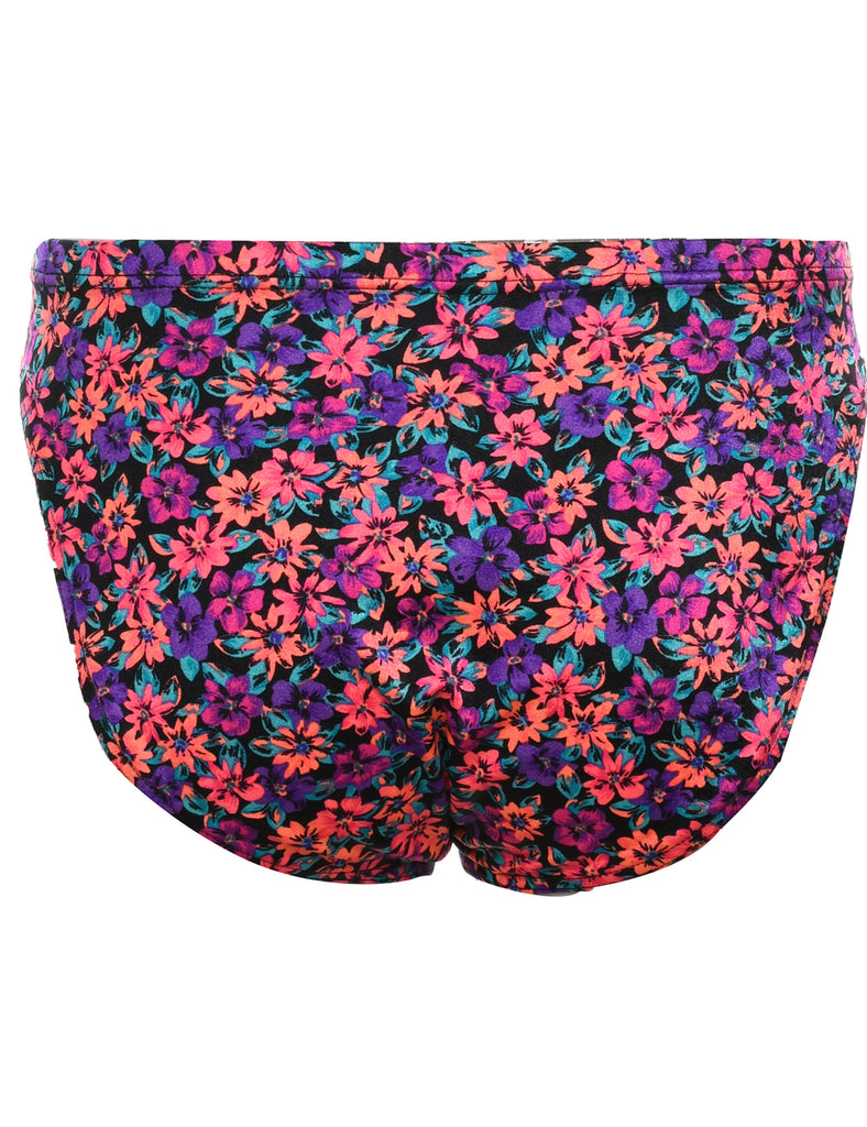Floral Multi-Colour Bikini Bottoms - S