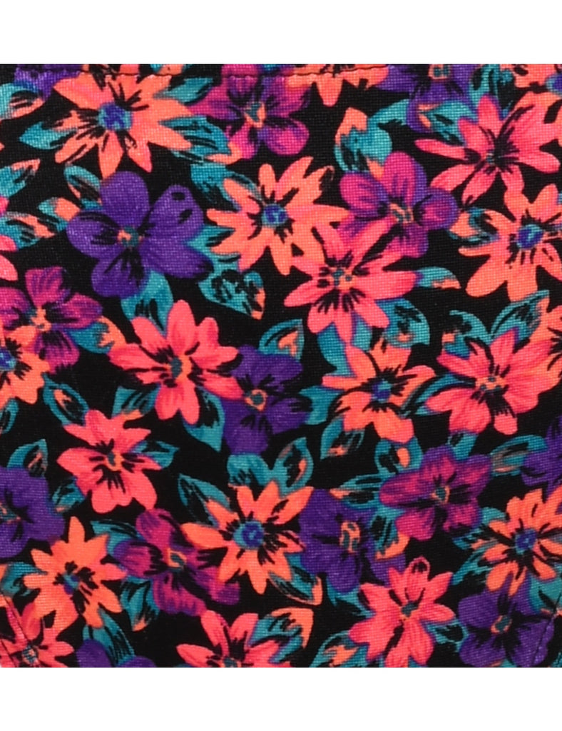 Floral Multi-Colour Bikini Bottoms - S