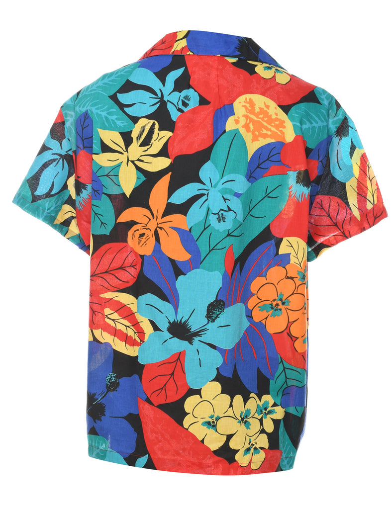 Floral Multi-Colour Hawaiian Shirt - XL