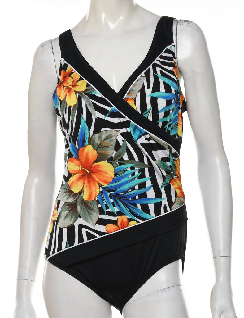 Floral One-piece Swimsuit - S