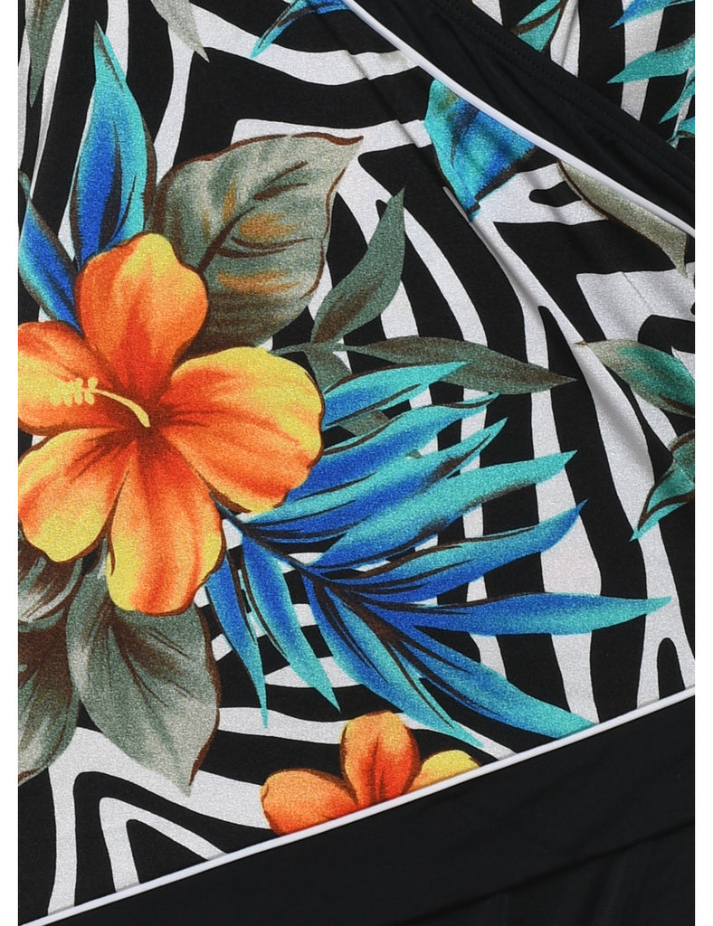 Floral One-piece Swimsuit - S