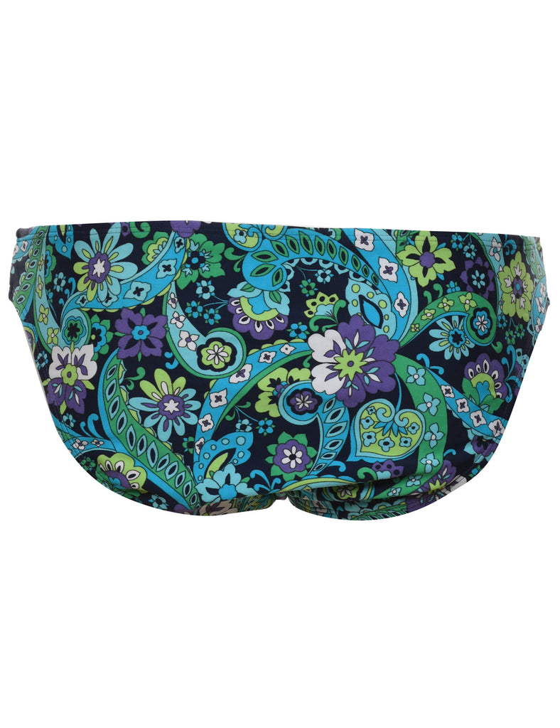 Floral & Paisley Bikini Bottoms - M