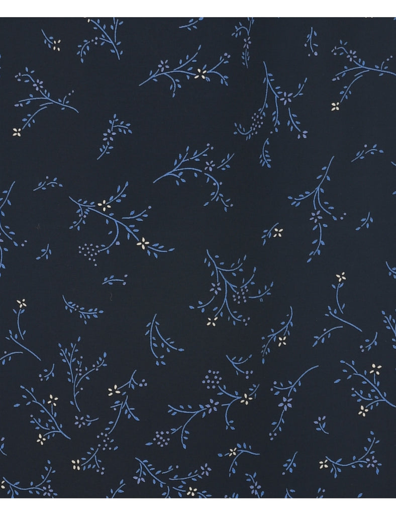 Floral Pattern A-line Skirt - L