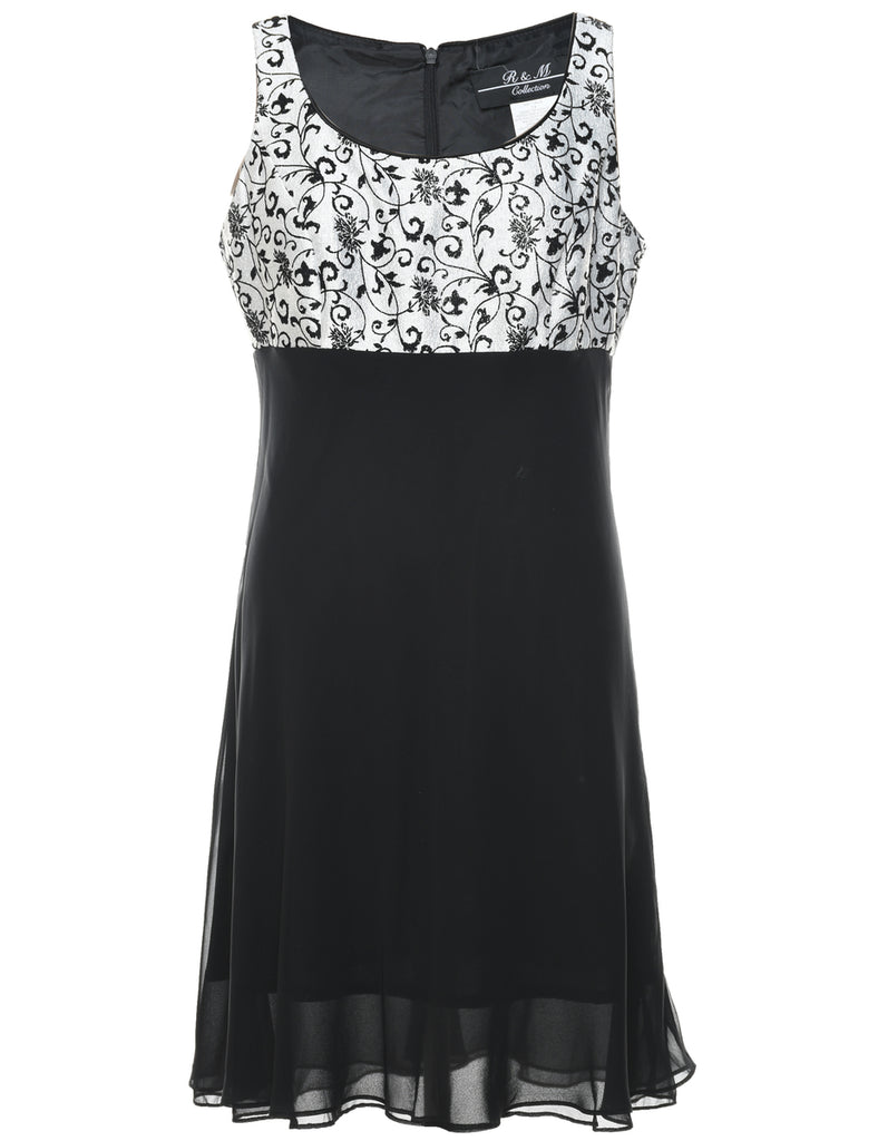 Floral Pattern Dress - L