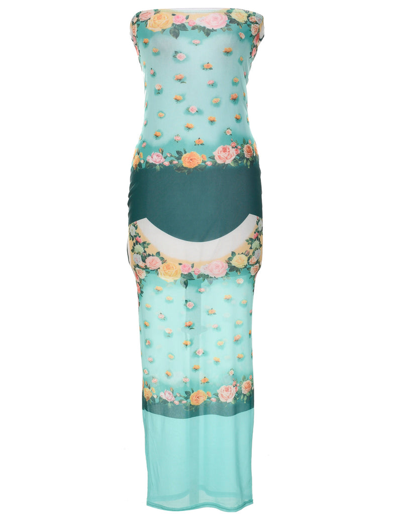Floral Pattern Dress - XS