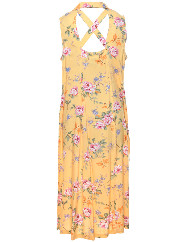 Floral Pattern Dress - XL
