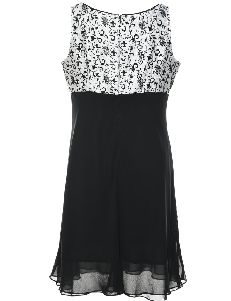 Floral Pattern Dress - L