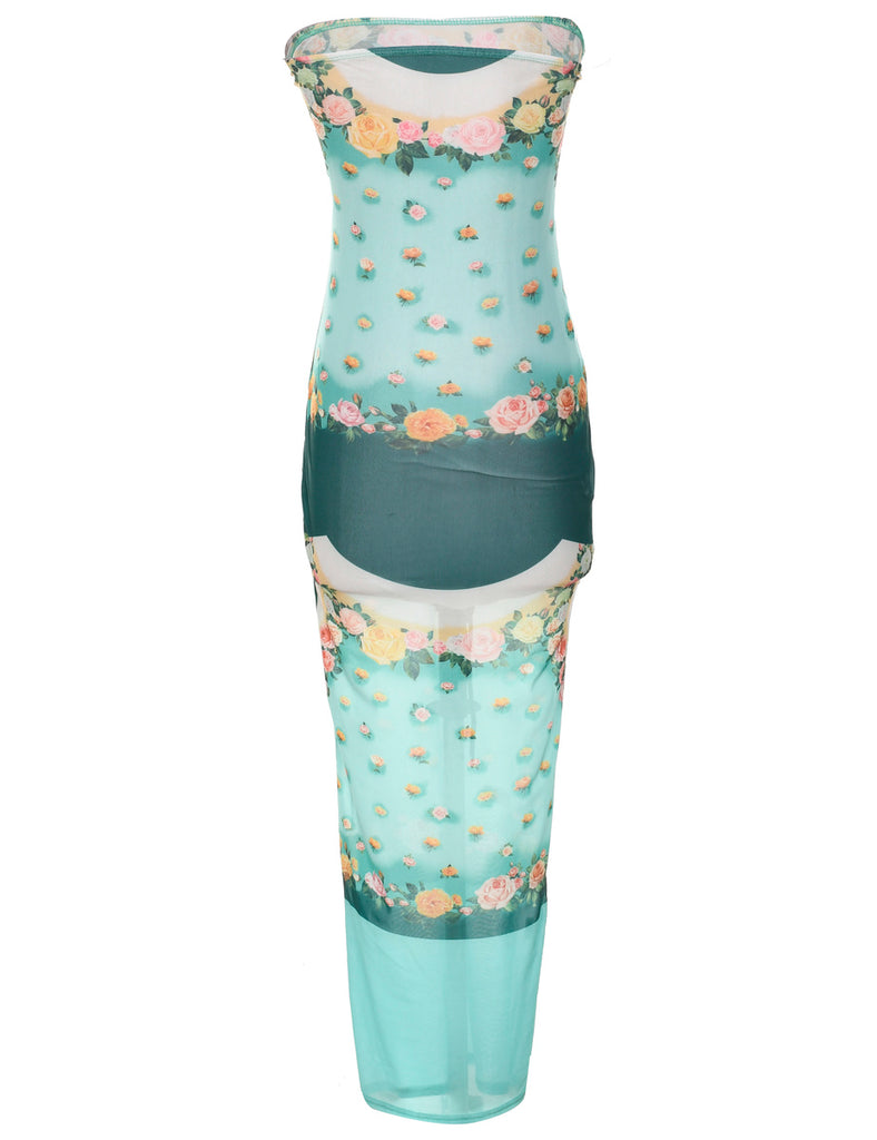 Floral Pattern Dress - XS