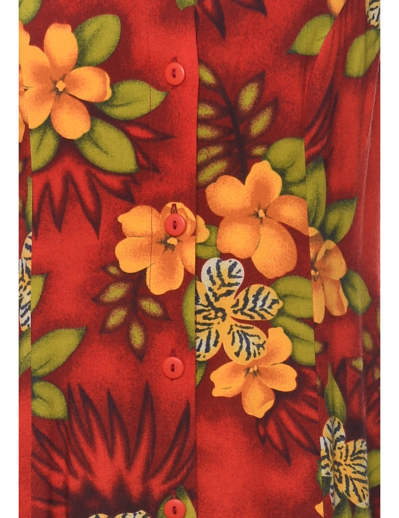 Floral Pattern Dress - M