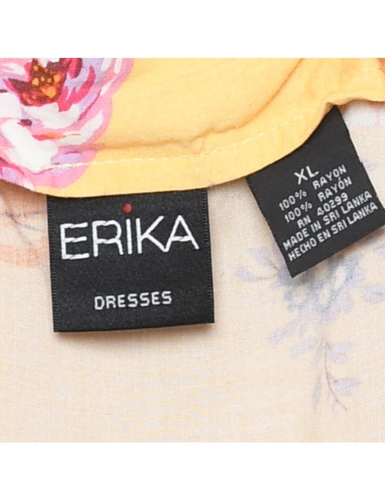 Floral Pattern Dress - XL
