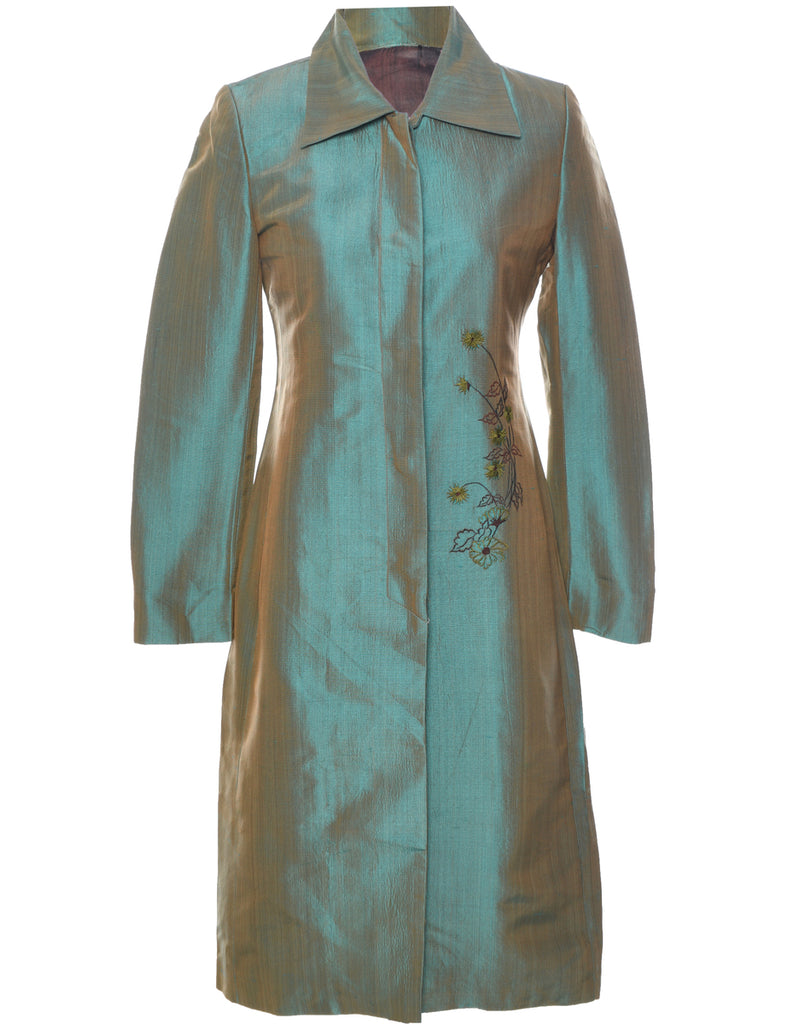 Floral Pattern Embroiderd Jacket - S