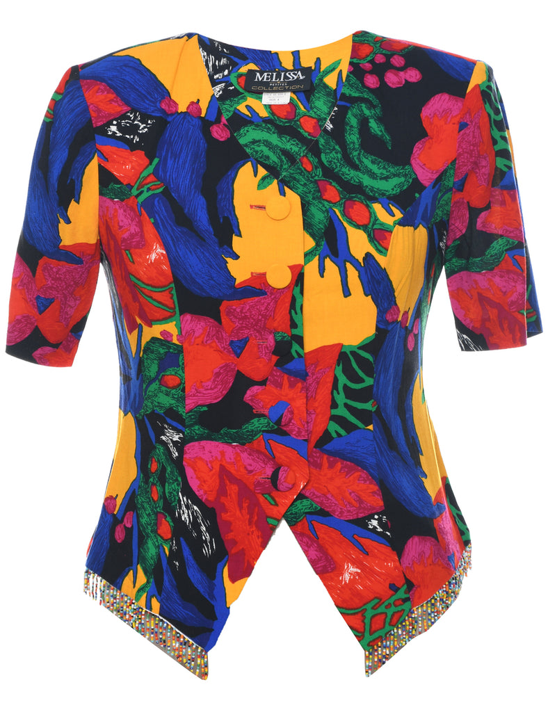 Floral Pattern Jacket - S
