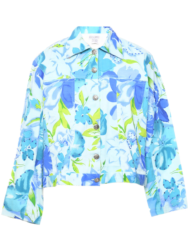 Floral Pattern Jacket - M