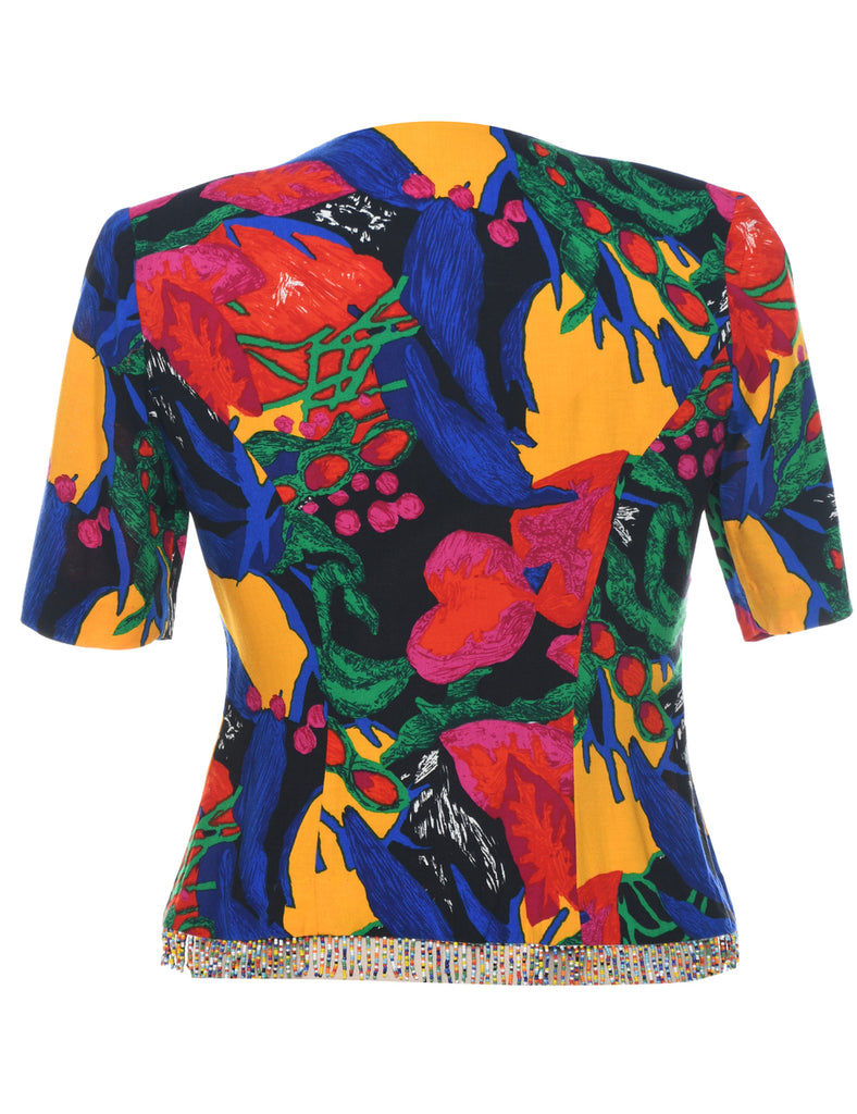 Floral Pattern Jacket - S
