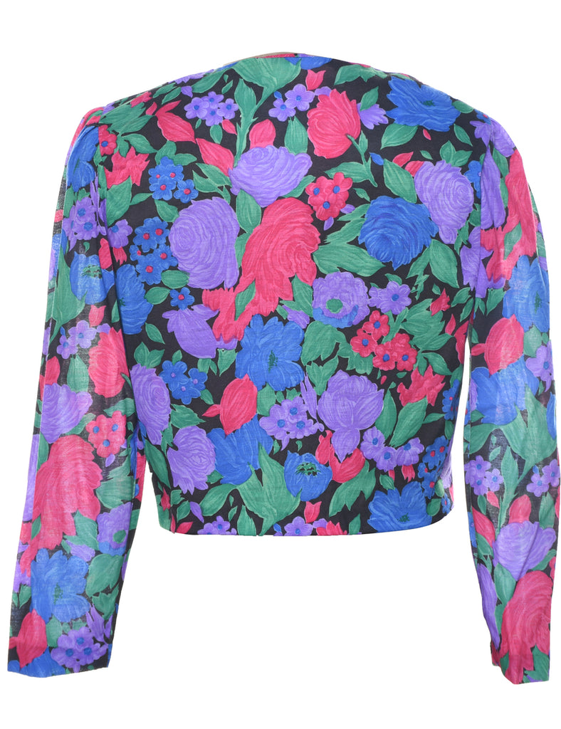 Floral Pattern Jacket - M