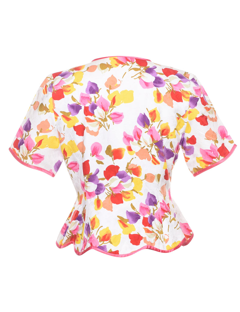 Floral Pattern Jacket - M