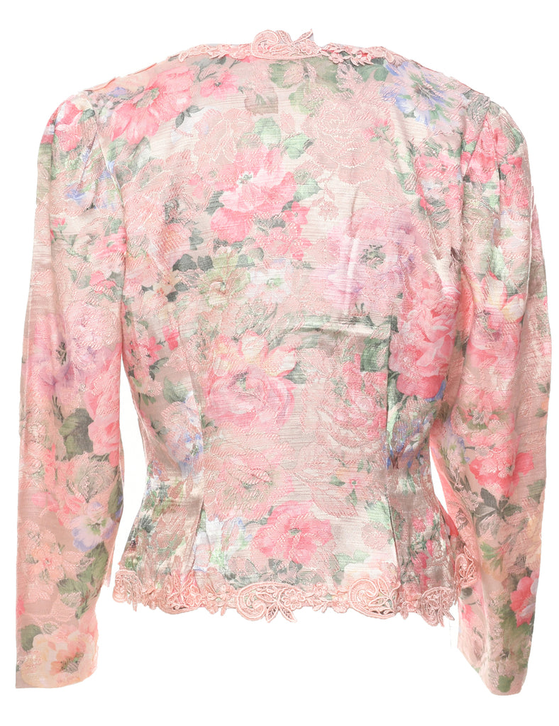 Floral Pattern Jacket - M