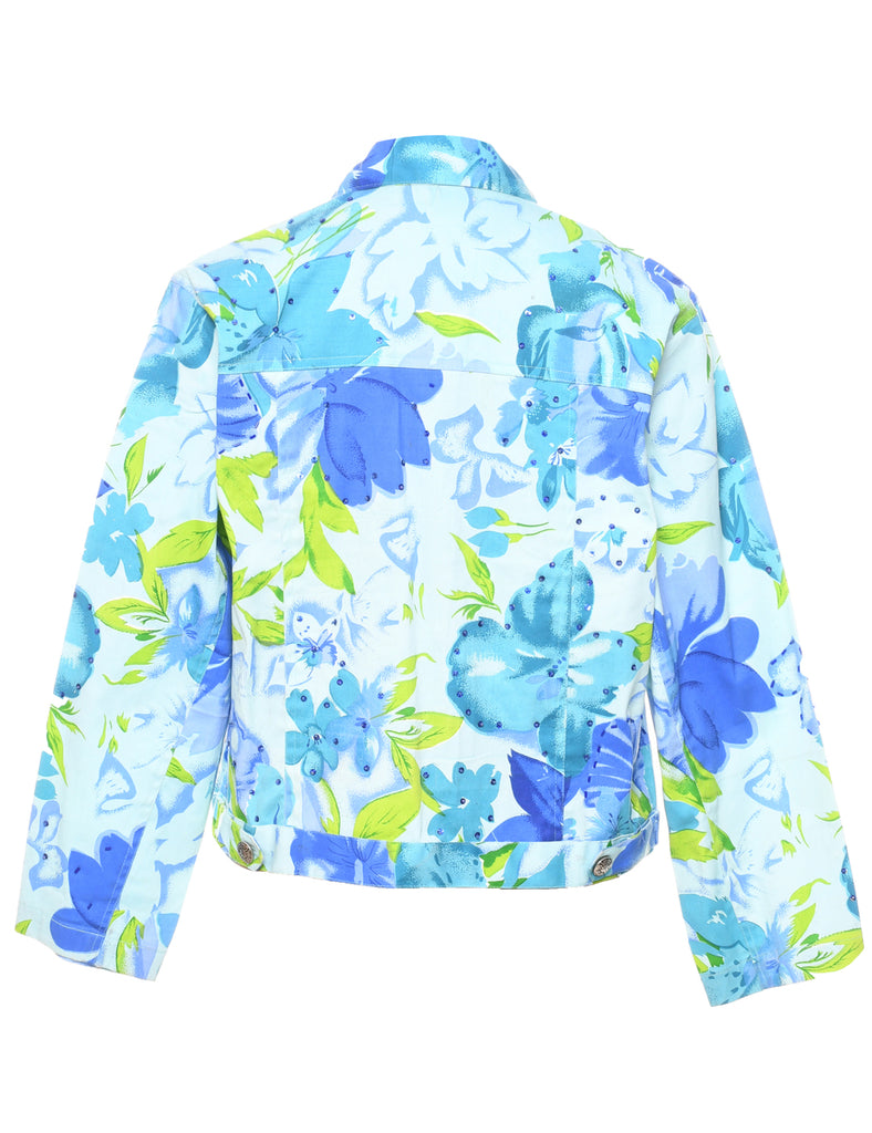Floral Pattern Jacket - M