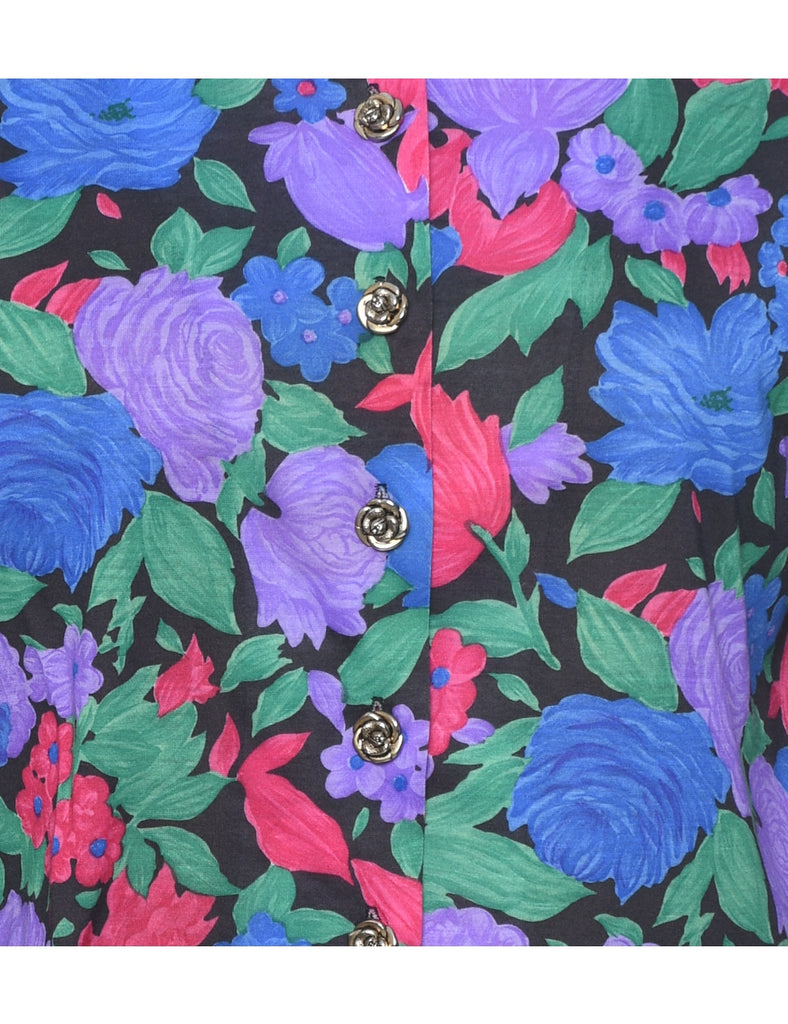Floral Pattern Jacket - M