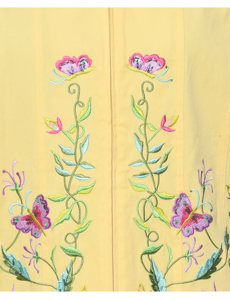 Floral Pattern Jacket - M