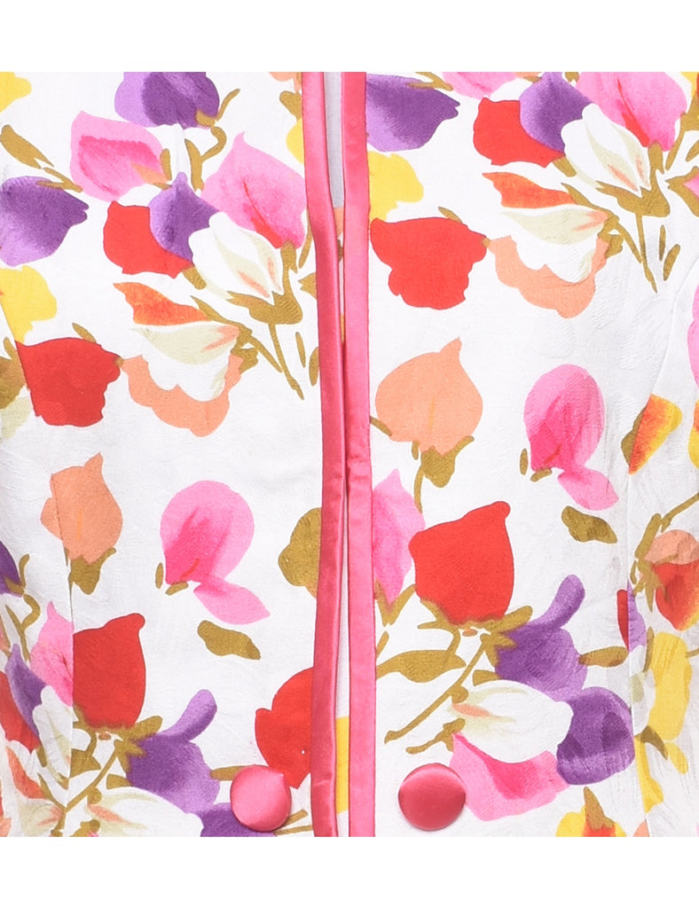 Floral Pattern Jacket - M