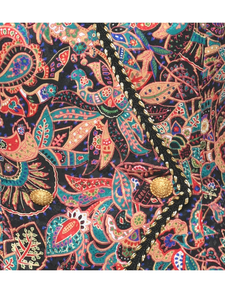 Floral Pattern Jacket - M