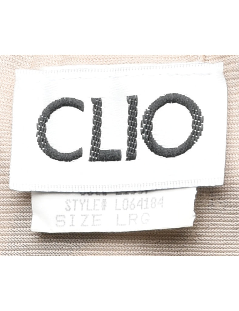 Floral Pattern Midi Skirt - L