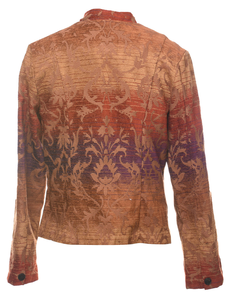 Floral Pattern Multi-Colour Tapestry Jacket - M