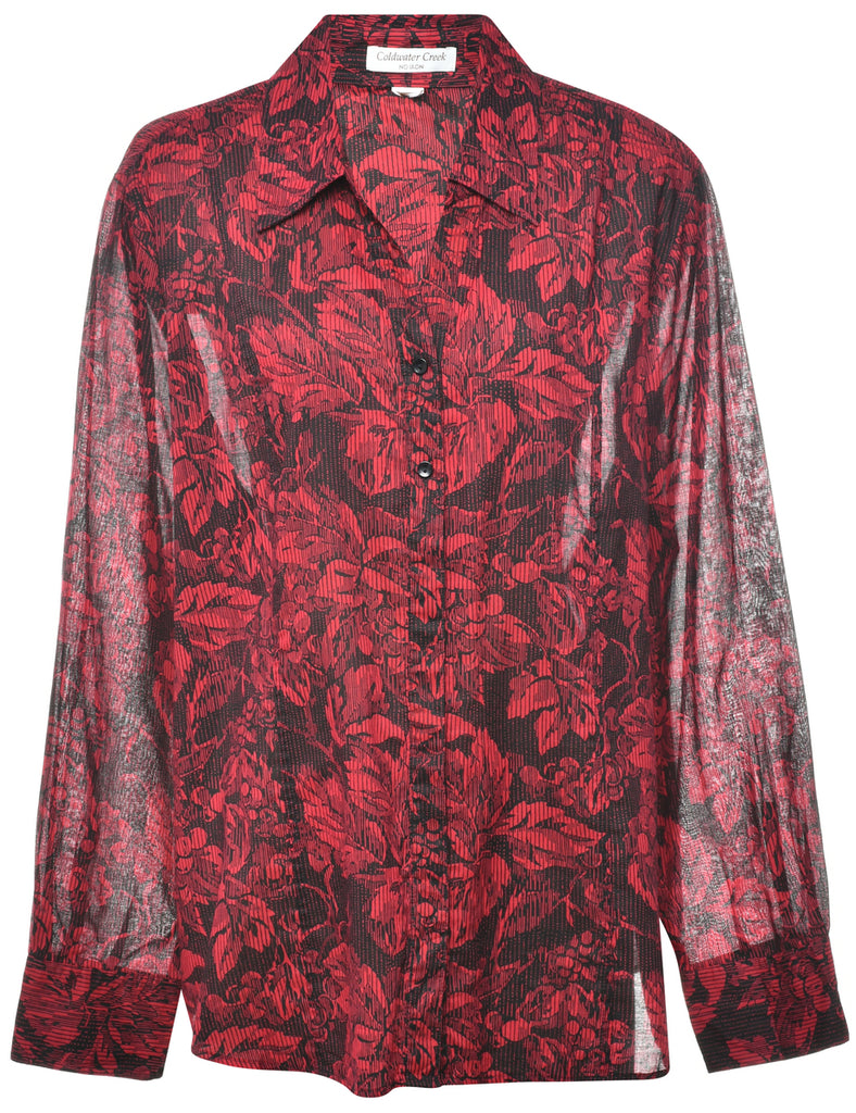 Floral Pattern Shirt - XL