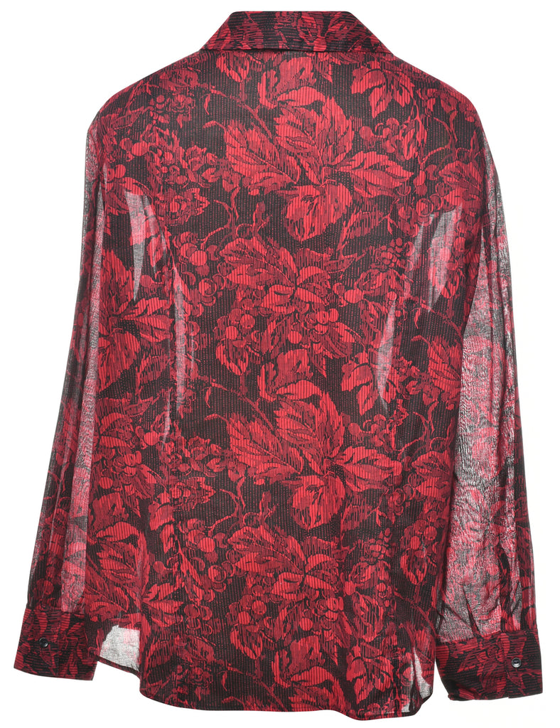Floral Pattern Shirt - XL