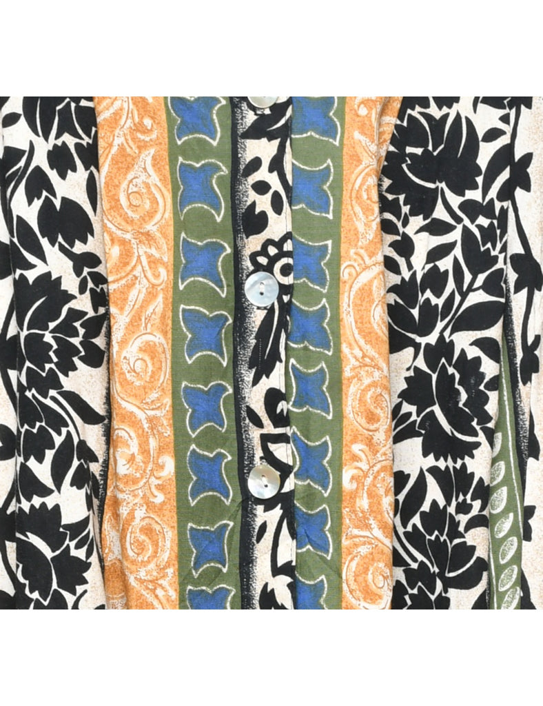 Floral Pattern Skirt - M