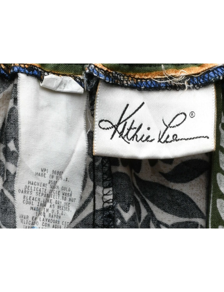 Floral Pattern Skirt - M