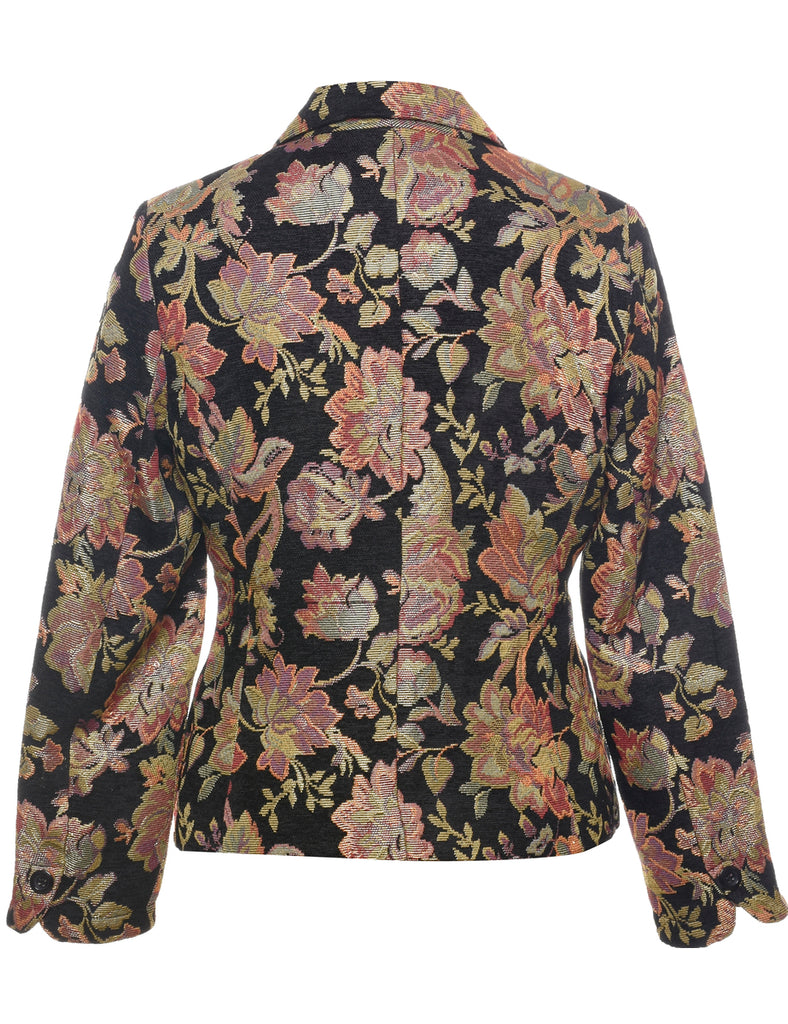 Floral Pattern Tapestry Jacket - M