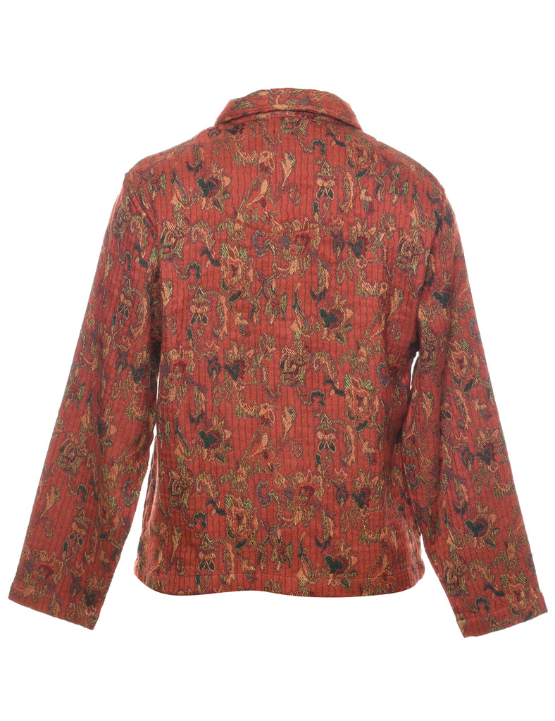 Floral Pattern Tapestry Jacket - M