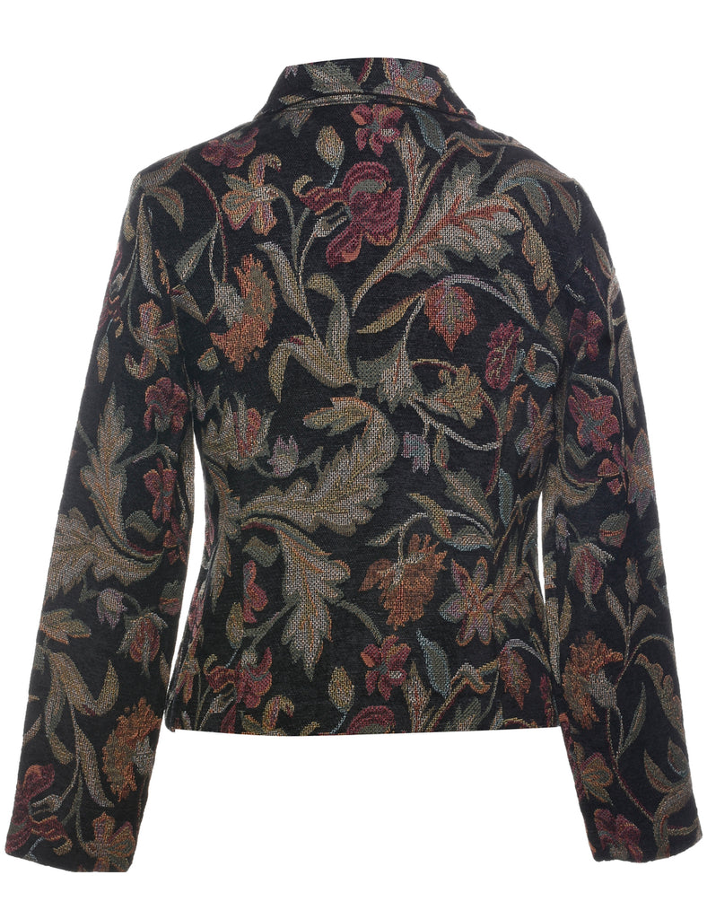 Floral Pattern Tapestry Jacket - S
