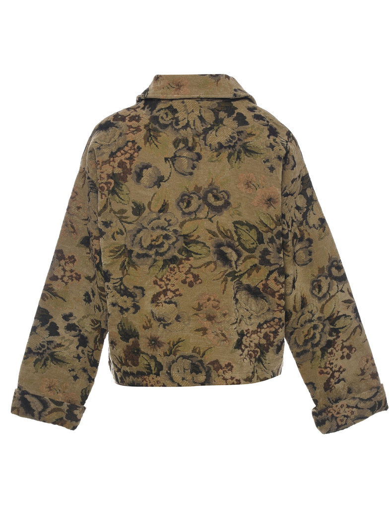 Floral Pattern Tapestry Jacket - XL