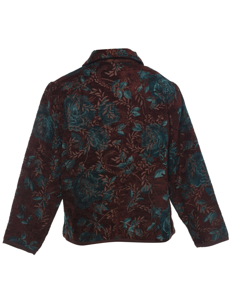 Floral Pattern Tapestry Jacket - S