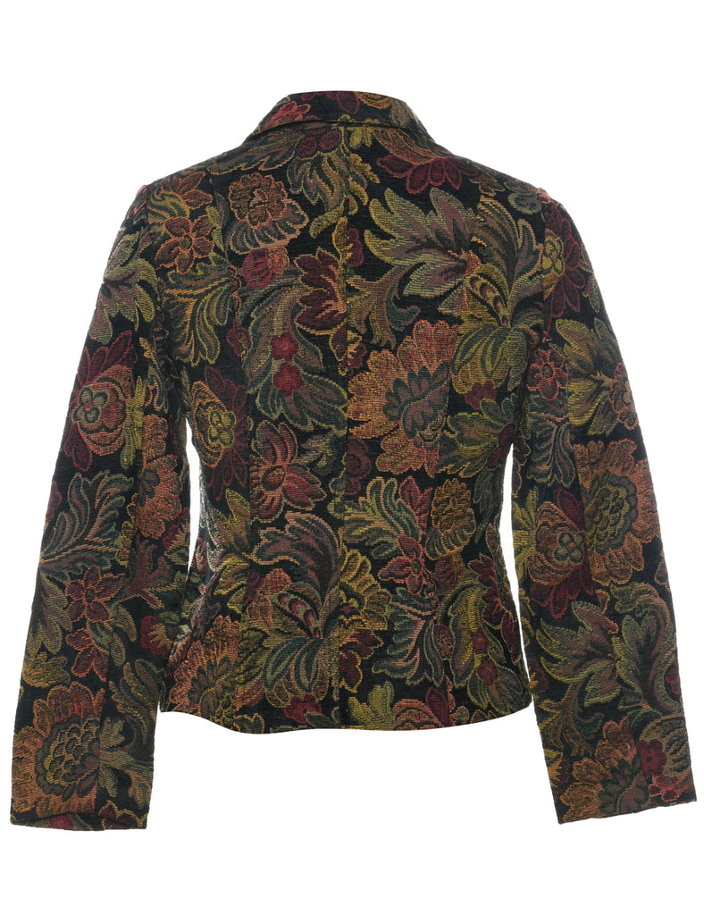 Floral Pattern Tapestry Jacket - S