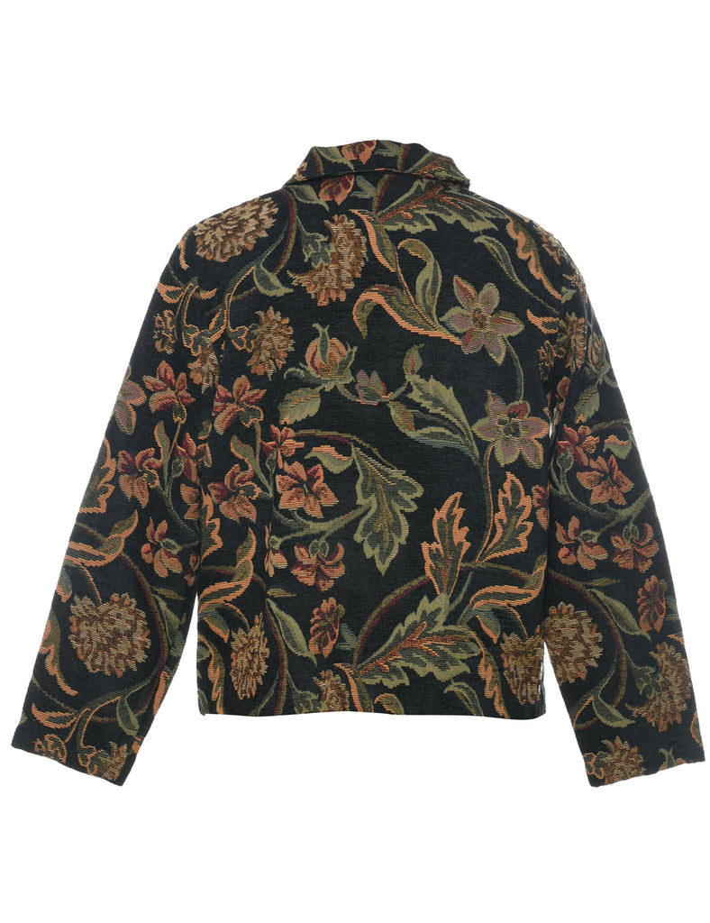 Floral Pattern Tapestry Jacket - M