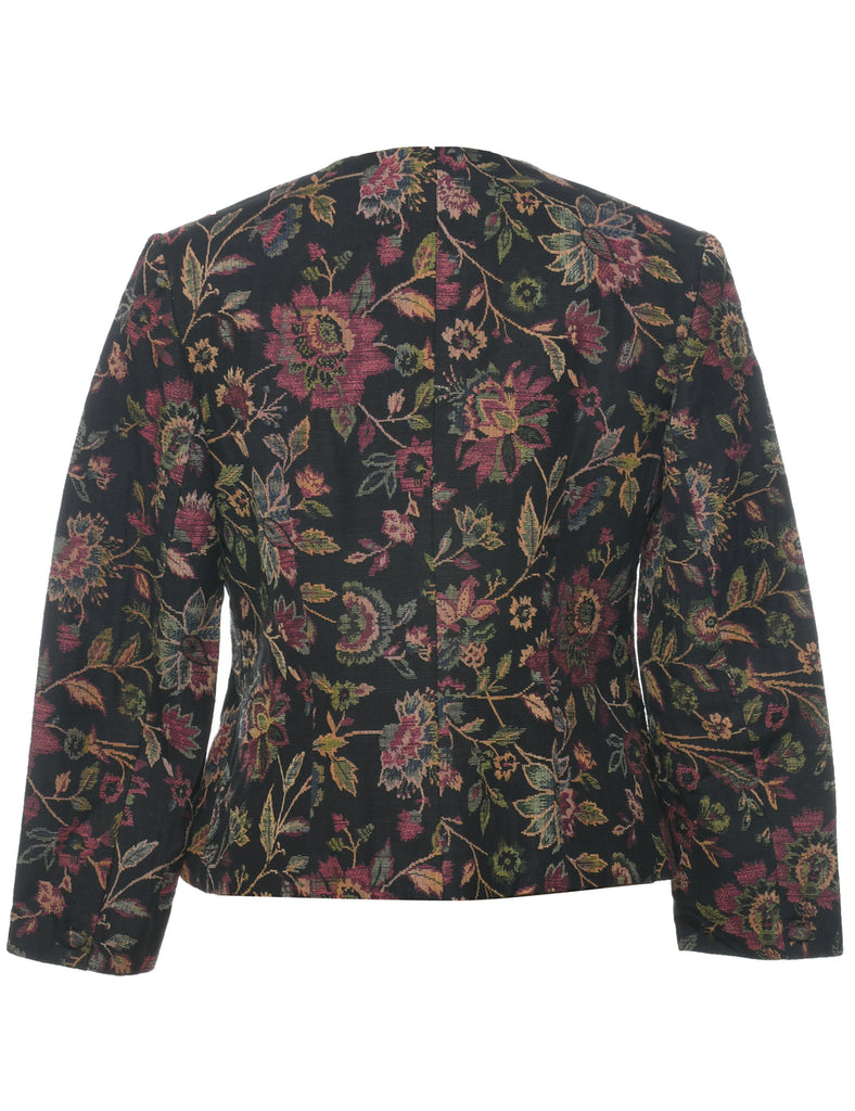 Floral Pattern Tapestry Jacket - L