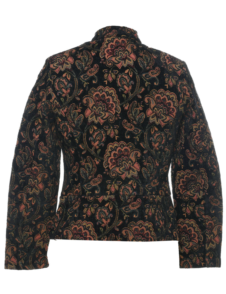 Floral Pattern Tapestry Jacket - S