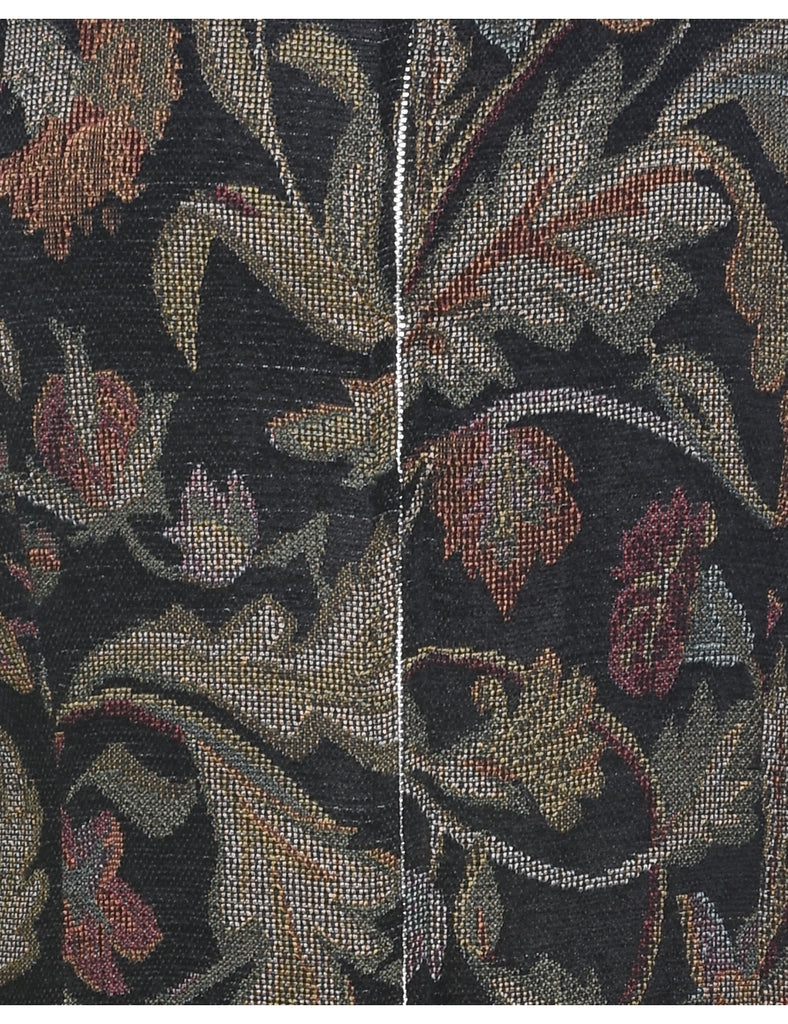 Floral Pattern Tapestry Jacket - S