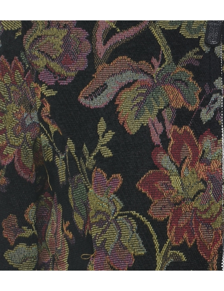 Floral Pattern Tapestry Jacket - M