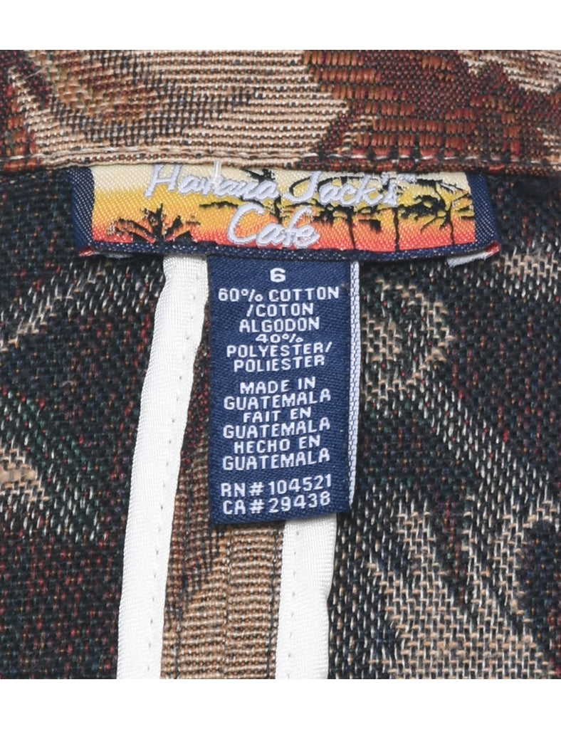 Floral Pattern Tapestry Jacket - M