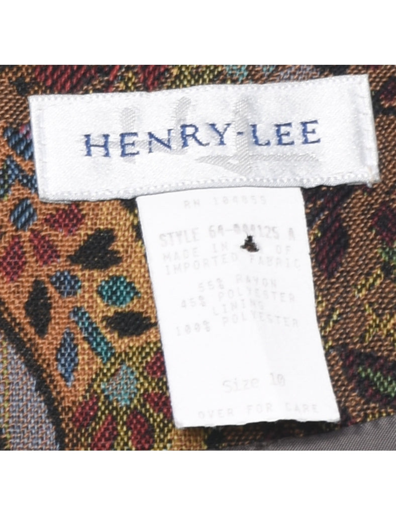Floral Pattern Tapestry Jacket - M